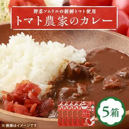 【大阪産】トマト農家のカレー5箱　簡単便利でとってもおいしいあると便利な一品/保存食にも便利_惣菜・加工品 カレー  _【1316537】