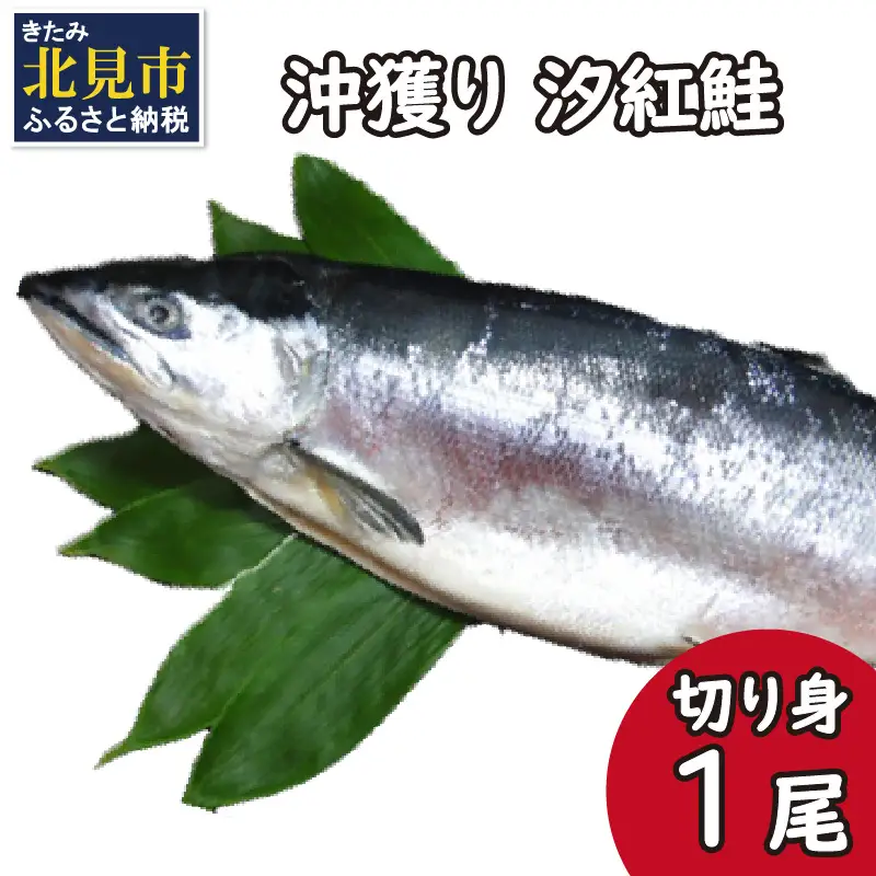 沖獲り 汐紅鮭 切り身 1尾 ( さけ 鮭 紅鮭 魚 魚介類 ふるさと納税 )【017-0026】