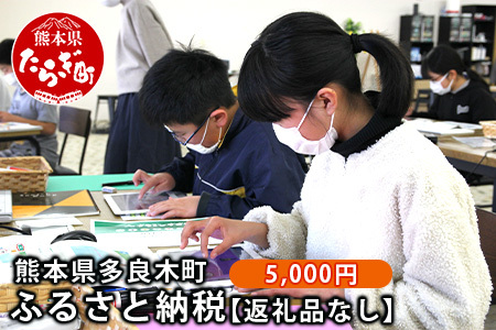 熊本県多良木町への寄附（返礼品はありません）【 ふるさと納税 熊本県 多良木町 応援 寄附 】028-0344-05
