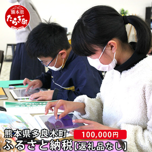 熊本県多良木町への寄附（返礼品はありません）【 ふるさと納税 熊本県 多良木町 応援 寄附 】028-0344-100