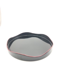 川連漆器 山道丸盆 漆器 漆器 【(株)阿部健吉商店】[H5304]