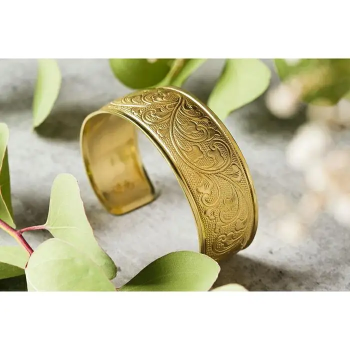 【錺之-KAZARINO-】錺之バングル（Sサイズ・唐草）