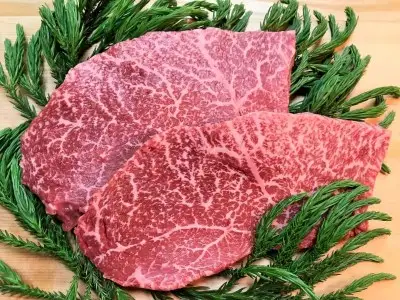 飛騨牛　５等級　ランプステーキ　２枚　飛騨市推奨特産品　古里精肉店[C0042]