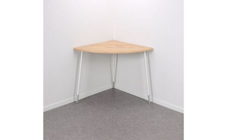 【＆FREL】FS コーナーテーブル 天板 突板 ナチュラルオーク 幅99cm 奥行67cm 高さ72cm インテリア 家具 おしゃれ シンプル 机 角にフィット コーナー用テーブル 省スペース 作業台 スタイリッシュ 耐久性 ※離島への配送不可