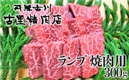 飛騨牛 5等級 ランプ 焼き肉用 300g 古里精肉店 希少 焼き肉 [C0043ch]
