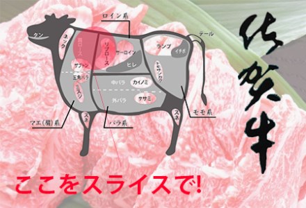 佐賀牛ローススライス 200g【フルーム】[FAZ004]