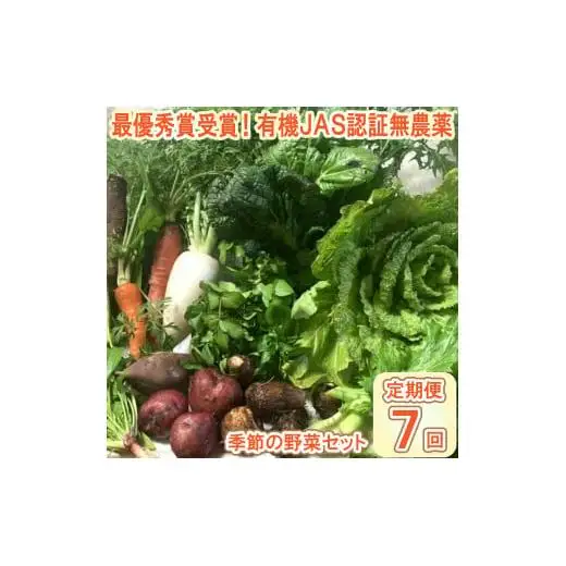 【最優秀賞受賞！甘味＆栄養】有機JAS認証の無農薬、チヨちゃんの野菜７ヶ月定期[957]