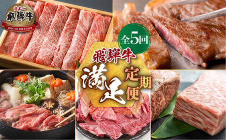 《定期便5回》飛騨牛 満足定期便 [S488]