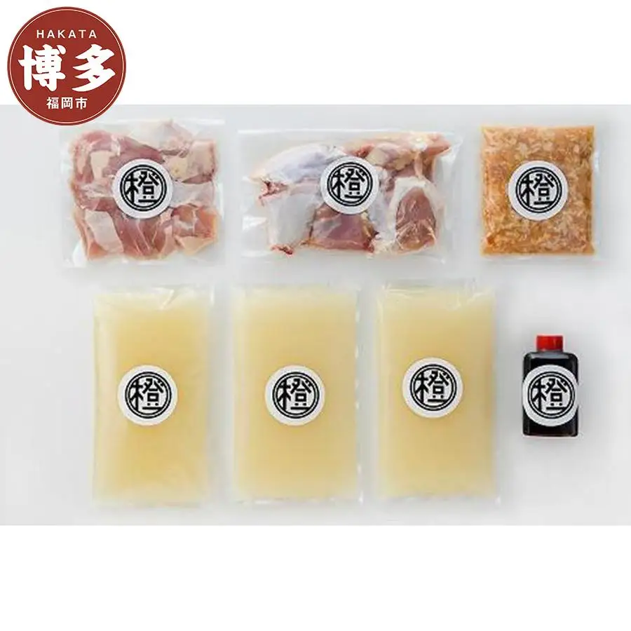 博多 水炊き 水たき セット 4～5人前 | ふるさと納税 水たき 水炊 みずたき 鍋 福岡市 鶏鍋 鶏肉 うどん ポン酢 つみれ 冷凍 人気 ご当地 お土産 スープ付き 便利 おすすめ ランキング お取り寄せ 福岡県 送料無料