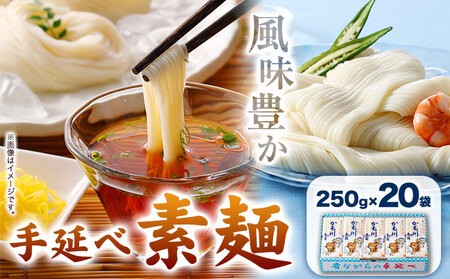 手延べ素麺 250g×20袋 5kg かも川手延素麺株式会社