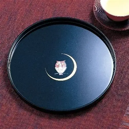 高岡漆器　青貝塗　姫小盆(ふくろう)_装飾品・工芸品     雑貨・日用品  キッチン用品 _【1237402】