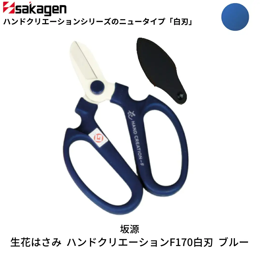 生花はさみ ハンドクリエーションF170 ブルー 鋏 園芸用品 ガーデニング 坂源