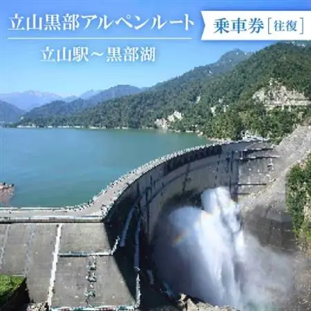 立山黒部アルペンルート　立山駅～黒部湖(往復)乗車券_旅行券・チケット   _【1237682】