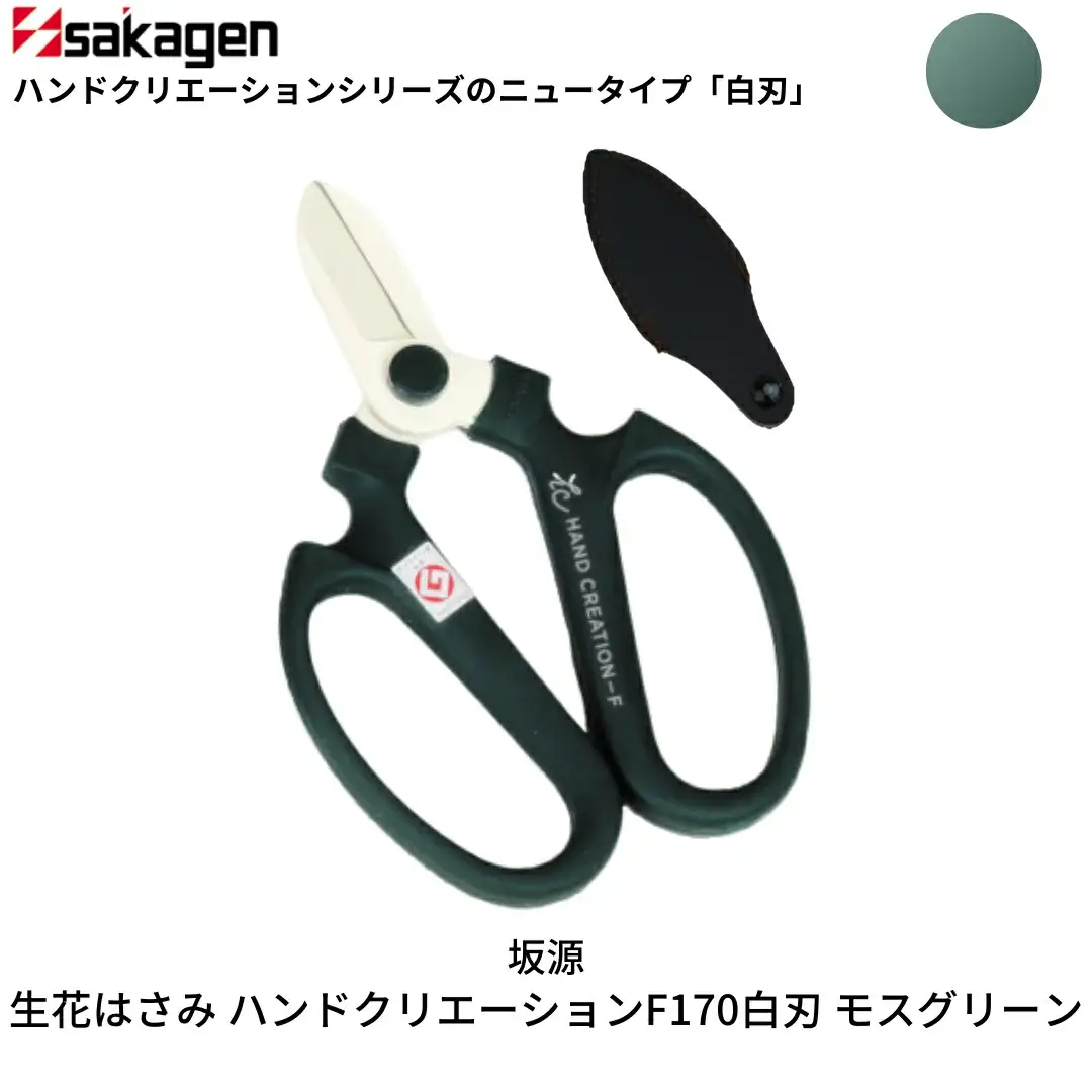 生花はさみ ハンドクリエーションF170 モスグリーン 鋏 園芸用品 ガーデニング 坂源
