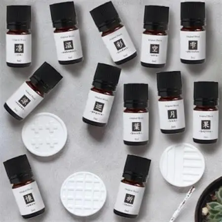 ease12ヶ月のブレンドオイル(5ml×12本)+アロマストーンMONO3種セット【配送不可地域：沖縄県】【1419811】