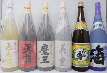 No.6010-2　魔王・白玉の露・元老院・天誅・美し里・海 1升瓶6本セット