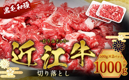 近江牛 切り落とし 1000g 牛肉 和牛 黒毛和牛 BBQ キャンプ すき焼き しゃぶしゃぶ 国産 贈答 ギフト お祝い 父の日 母の日 滋賀 愛荘