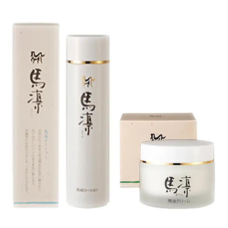 馬凛モイスチャーローション120mL・馬凛モイスチャーゲル50g セット【馬の油 乾燥うるおい みずみずしい ハリ べたつかない しっとり肌 保護 化粧品 美容 人気 おすすめ 福岡県 筑前町 送料無料 CS006】