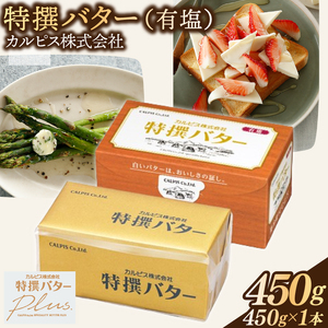 カルピス(株)特撰バター（450g×1本）【有塩】007-007