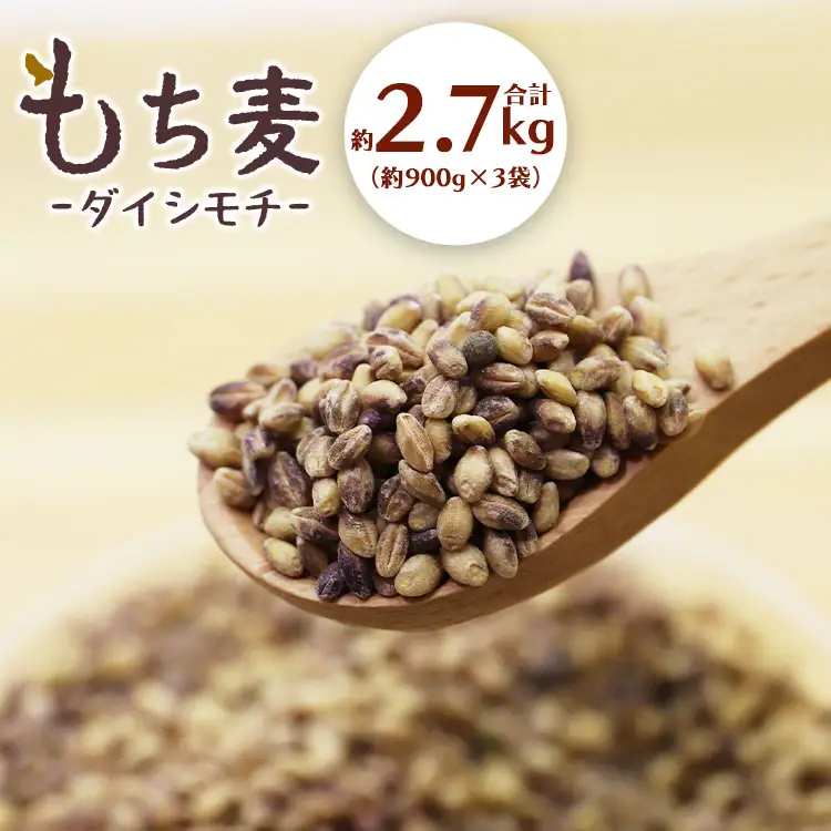 ダイシモチ もち麦 900g×3袋 食物繊維 もち麦 yr-0065