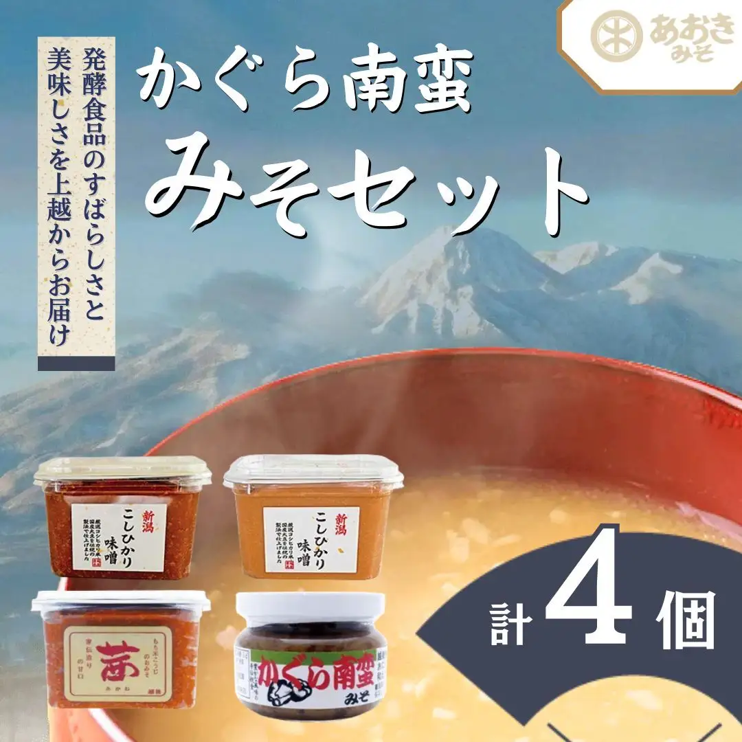 あおき味噌 かぐら南蛮みそ 米味噌3種セット かぐら南蛮みそ