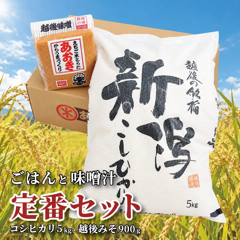 あおき味噌 朝ごはんセットA あおき味噌 こしひかり5kg