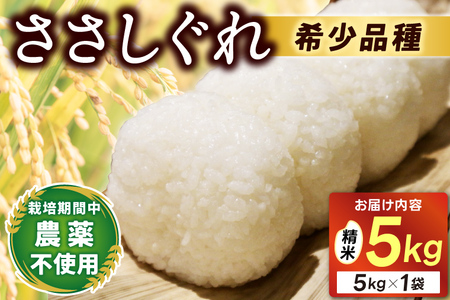 ★令和7年産★ ささしぐれ 5kg（精米） 白米 DE006