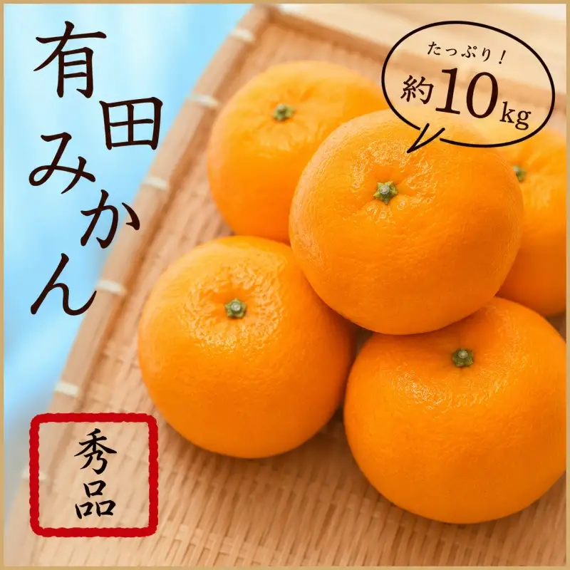 紀州有田みかん 秀品 10kg サイズおまかせ(Ｌ・М・Ｓ) ※2026年11月下旬～2027年1月中旬頃順次発送予定 ※北海道・沖縄・離島への配送不可 【sml004-r-10A】