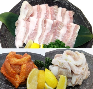 （冷凍） 豚トロ・ねぎ塩レモン豚トロ・味噌ダレ豚トロ 3種盛 900g ／ 食べ比べ 個包装 小分け BBQ 歩商事 豚肉 自家製たれ 希少部位 おつまみ おかず お弁当 奈良県 田原本町