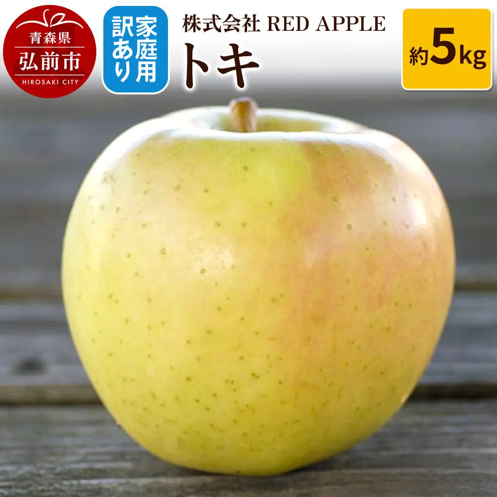 【26年10月中旬～発送】りんご【訳あり】家庭用 トキ 約5kg