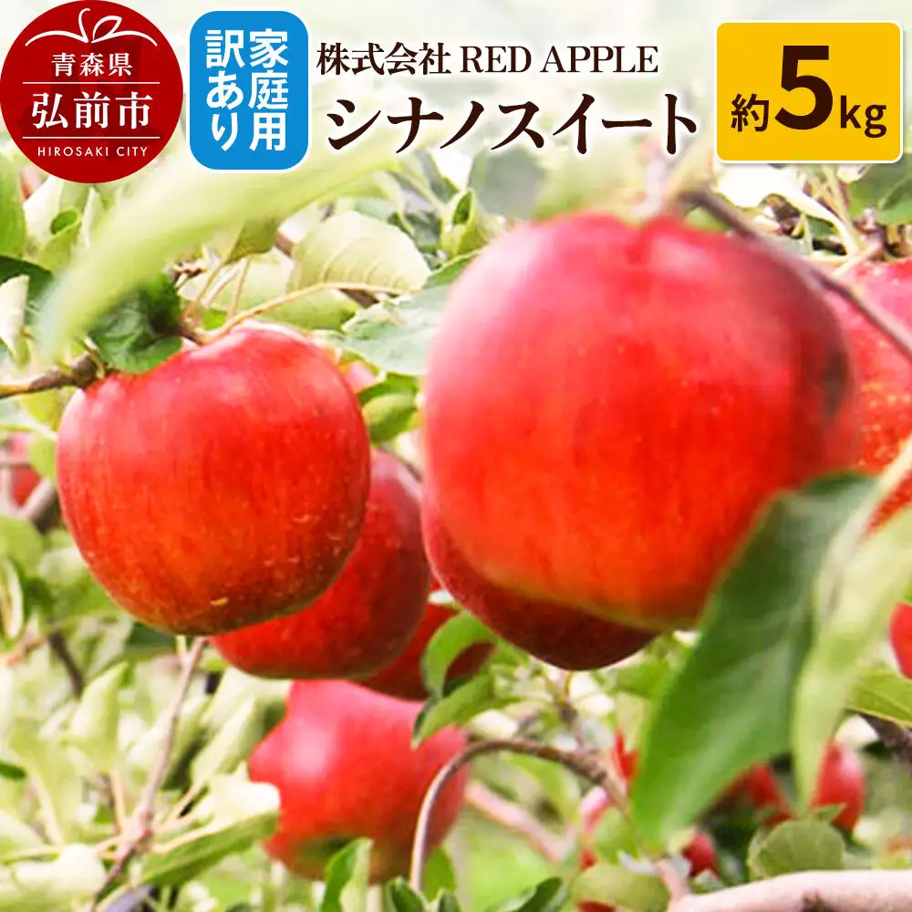 【26年10月下旬～発送】りんご【訳あり】家庭用 シナノスイート 約5kg 