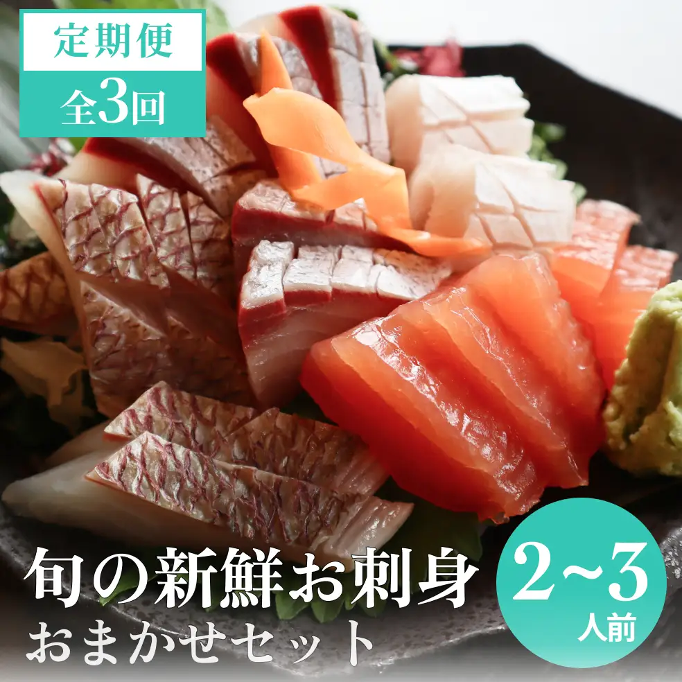 【３回 定期便】 氷見漁港朝どれ！旬の新鮮刺身おまかせセット ２、３人前（３月・６月・１１月）