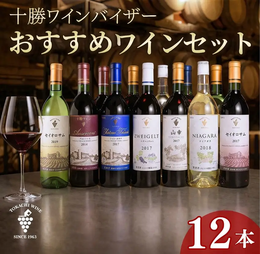 十勝ワインバイザーおすすめワイン赤・白12本セット セレクション 厳選 北海道ワイン 北海道池田町 ビンテージ ヴィンテージ