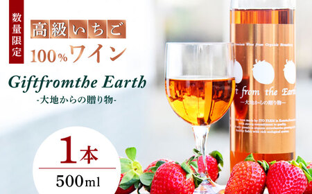 高級 いちご 100％ワイン Giftfromthe Earth -大地からの贈り物- オーガニック【伊藤農園】 いちご 苺 熊本県 特産品 オーガニック 有機 お酒 ワイン オーガニックワイン [ZBB004]