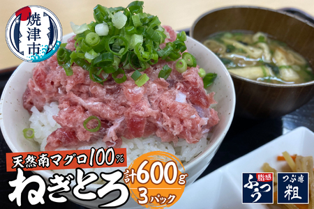 【1つ上の逸品】天然南マグロ100％ねぎとろ600g (a10-977)