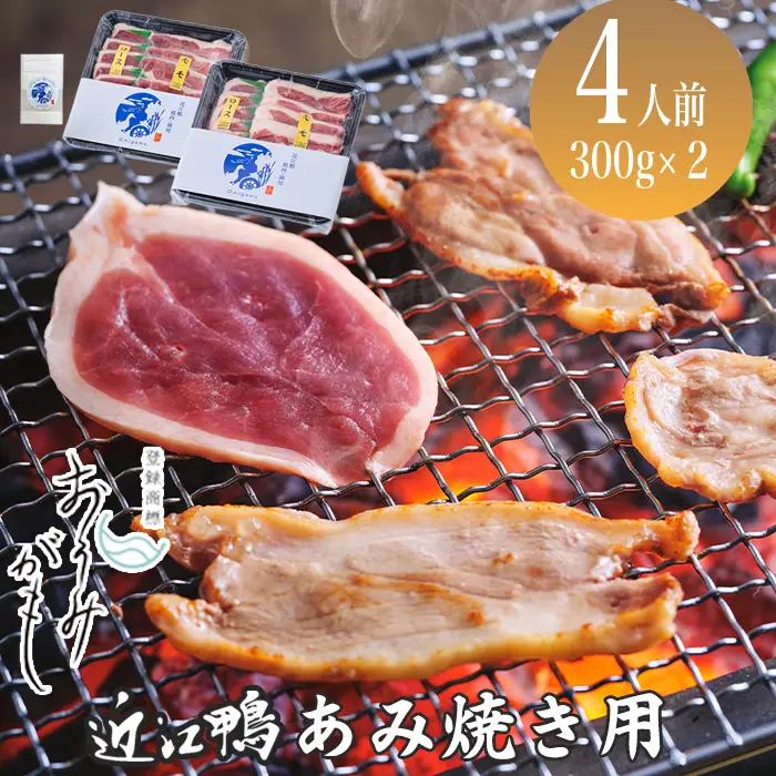 【A-244】グッドワン　近江鴨 あみ焼き用（4人前）【高島屋選定品】