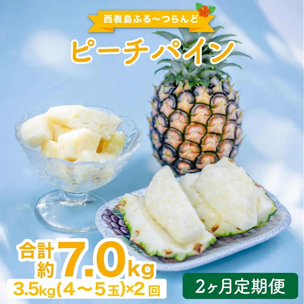 【2027年先行予約】定期便 2ヶ月 ピーチパイン 約3.5kg
