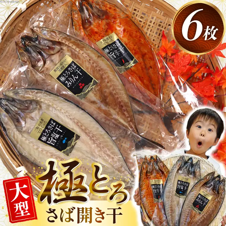 極とろさば開き干 干物6枚セット 