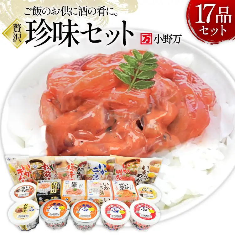 塩辛・珍味 17品セット 
