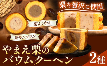 やまえ栗のバウムクーヘン 栗ようかん 栗モンブラン 米ノ座 《90日以内に出荷予定(土日祝除く)》 熊本県 球磨郡 山江村 スイーツ お菓子 洋菓子 栗 くり ようかん モンブラン バームクーヘン st-p