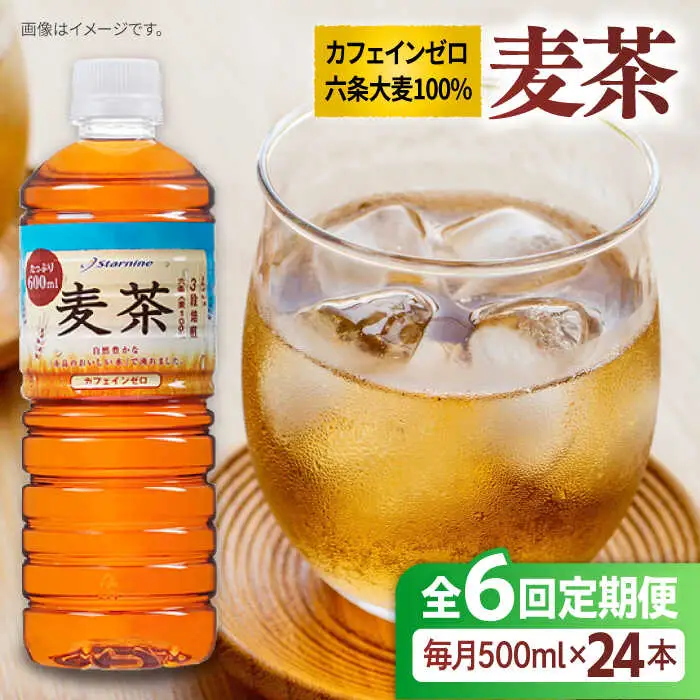 【全6回定期便】麦茶 600ml × 24本  糸島市 / スターナイン お茶 ペットボトル [ARM019]
