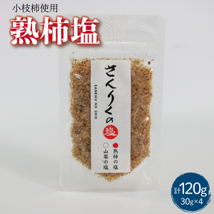 熟柿塩 30g袋入り 4袋 かき 柿 塩 調味料 おしお しお ソルト salt ミニボトル 料理 味付 岩手県 大船渡市