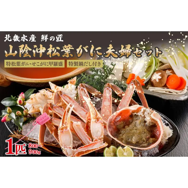 【山陰沖松葉がに大サイズ使用・松葉がに鍋セット＆せこがに甲羅盛り２個】（1月～3月発送）かに