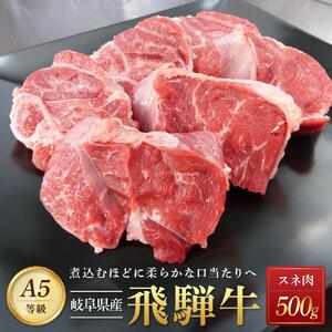 飛騨牛 Ａ5 スネ肉 カット 500ｇ｜国産 肉 牛肉 和牛 黒毛和牛  A5等級 グルメ おすすめ AD106【飛騨牛 和牛ブランド 飛騨牛 黒毛和牛 飛騨牛 岐阜 大野町 飛騨牛】