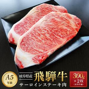 飛騨牛 A5 サーロイン ステーキ用 600ｇ（300g×2枚）｜国産 肉 牛肉 焼肉 ステーキ 和牛 黒毛和牛  A5等 級 グルメ おすすめ AD108【飛騨牛 和牛ブランド 飛騨牛 黒毛和牛 飛騨牛 岐阜 大野町 飛騨牛】