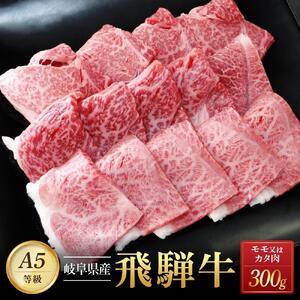 飛騨牛Ａ5 赤身肉 焼肉用 300ｇ モモ 又は カタ 肉 ｜国産 肉 牛肉 焼肉 和牛 黒毛和牛 赤身 グルメ A5等級 おすすめ AD122 【飛騨牛 和牛ブランド 飛騨牛 黒毛和牛 飛騨牛 岐阜 大野町 飛騨牛】
