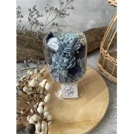 【青系】天球bottle flowers　Msize_花・観葉植物 造花・プリザーブドフラワー 花 _【1307792】