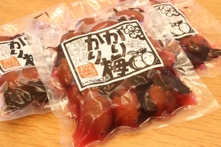 南部町産カリカリ梅　200g×4袋入り