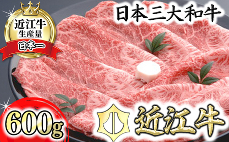 近江牛 すき焼き カタ バラ 600g 【AF07W】 牛肉すき焼き