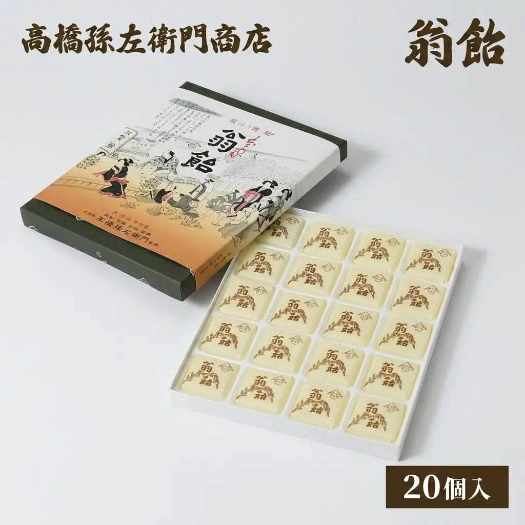 高橋孫左衛門商店 翁飴 20個入り 新潟上越 翁飴